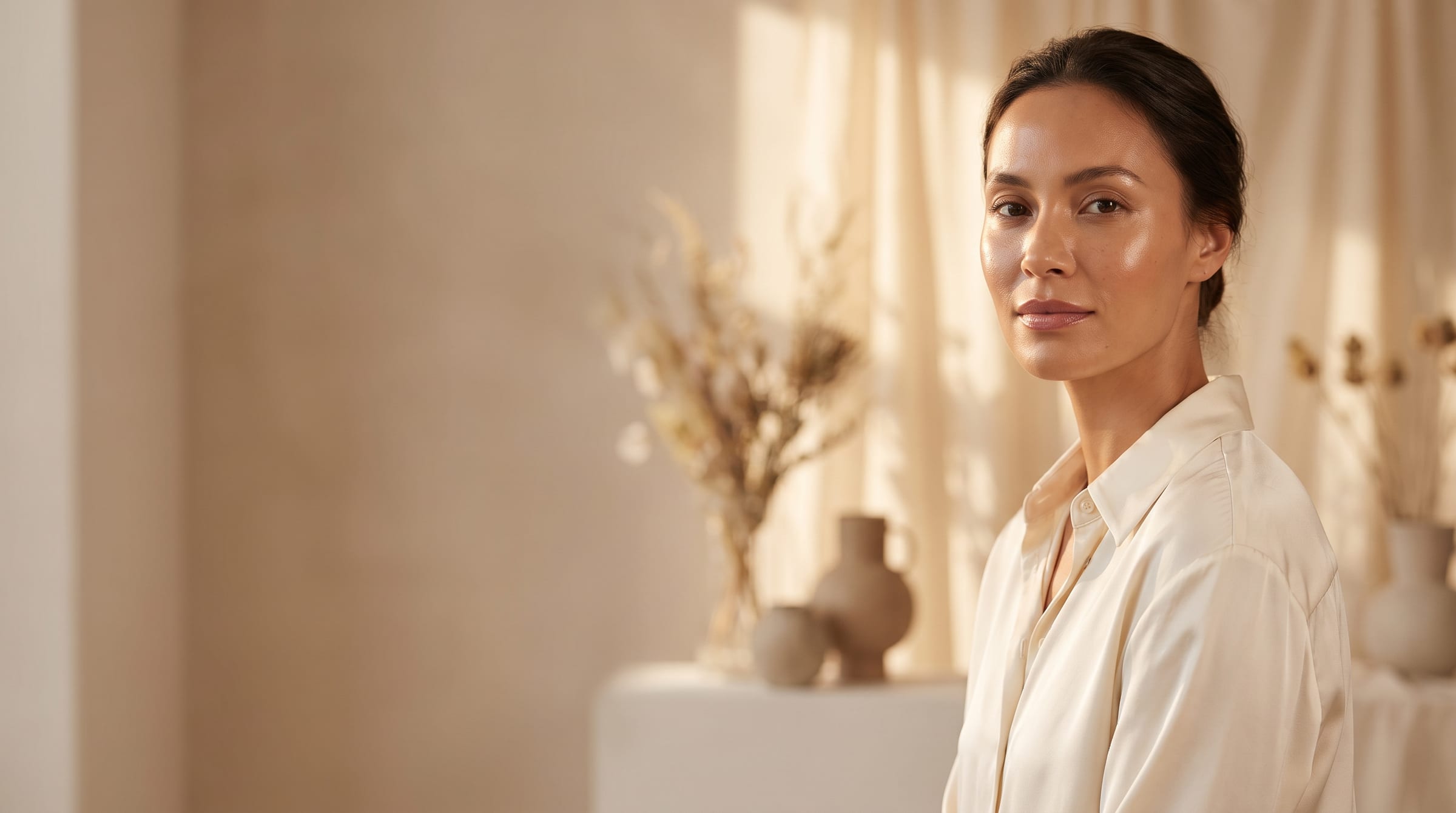 The serene, light-filled interior of Nails and Beauty MK