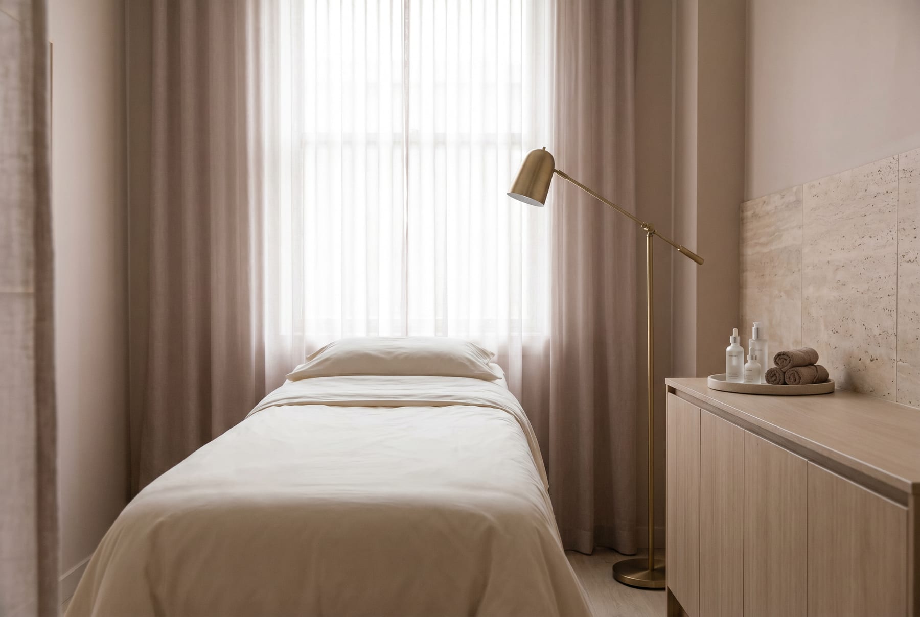 Treatment room at Nails and Beauty MK